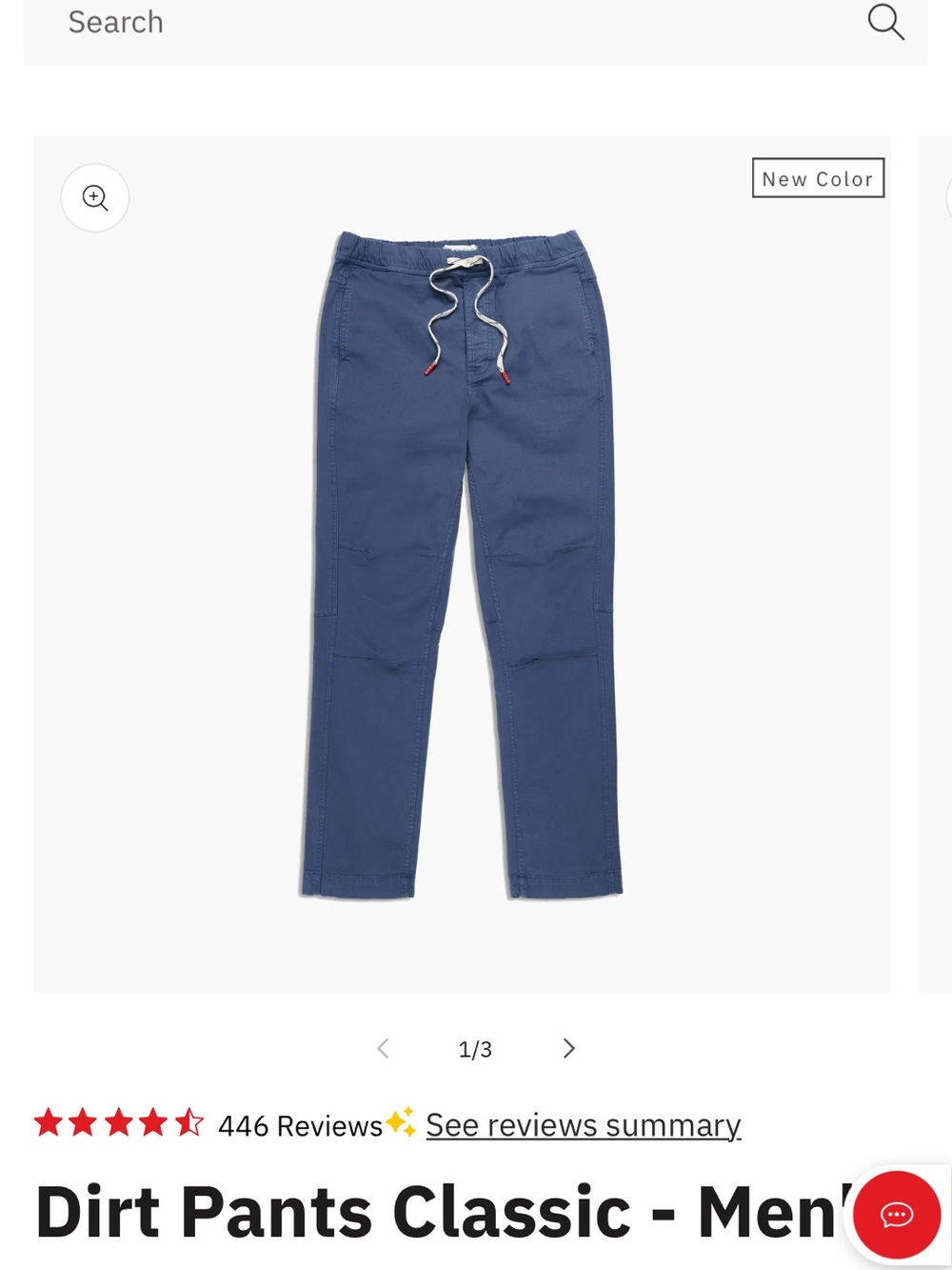 Topo Designs Pants - Men's large blue